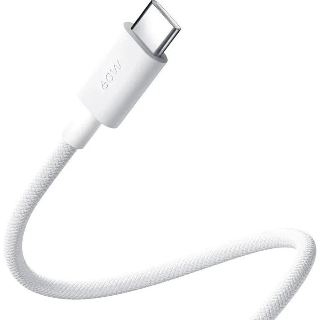 Кабель XIAOMI 3A Braided Type-C to Type-C 1м White (BHR0878GL)