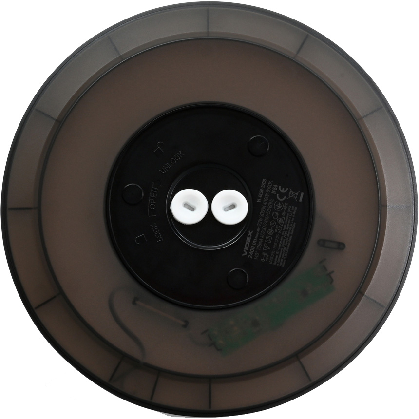 Світильник VIDEX DL5R Black 22W 3000-5000K (VL-DL5R-22CB)