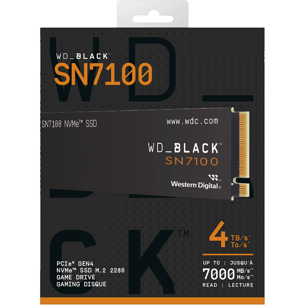 SSD диск WD Black SN7100 4TB M.2 NVMe (WDS400T4X0E)