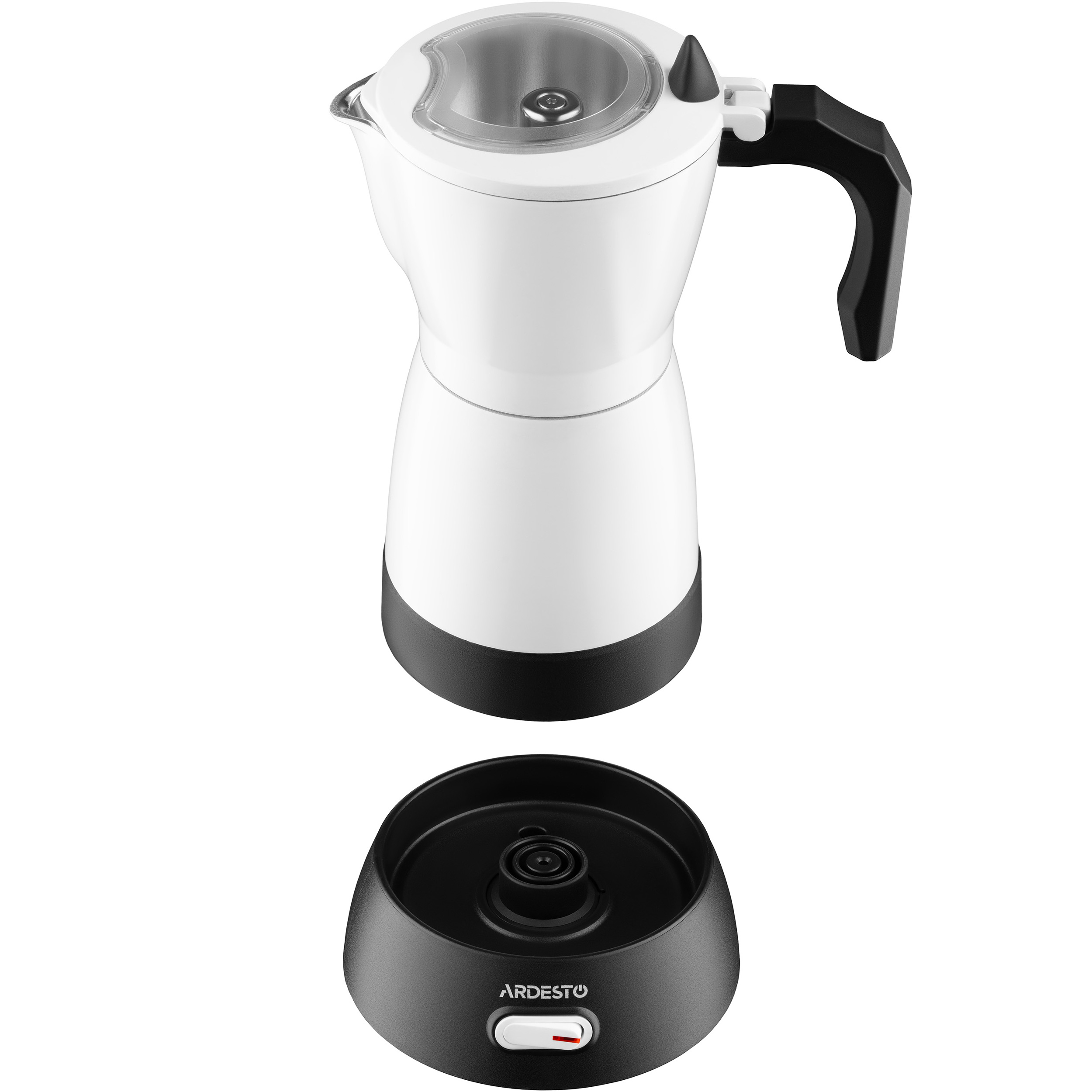 Гейзерна електрична кавоварка ARDESTO CMM-X300W White