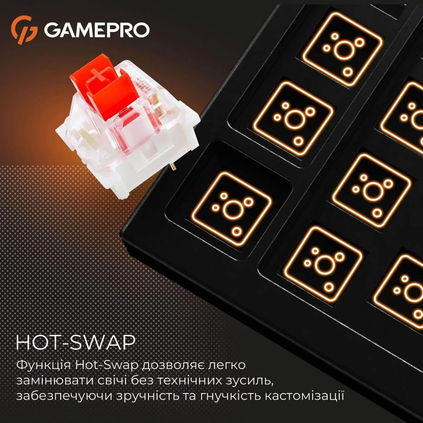 Клавіатура GAMEPRO Genesis Metallic MK144B