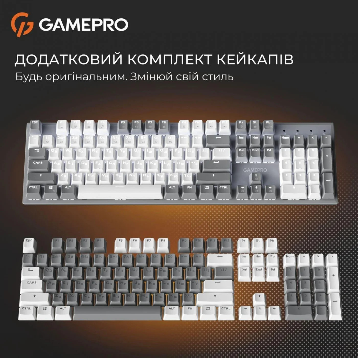 Клавіатура GAMEPRO Genesis Metallic MK144G