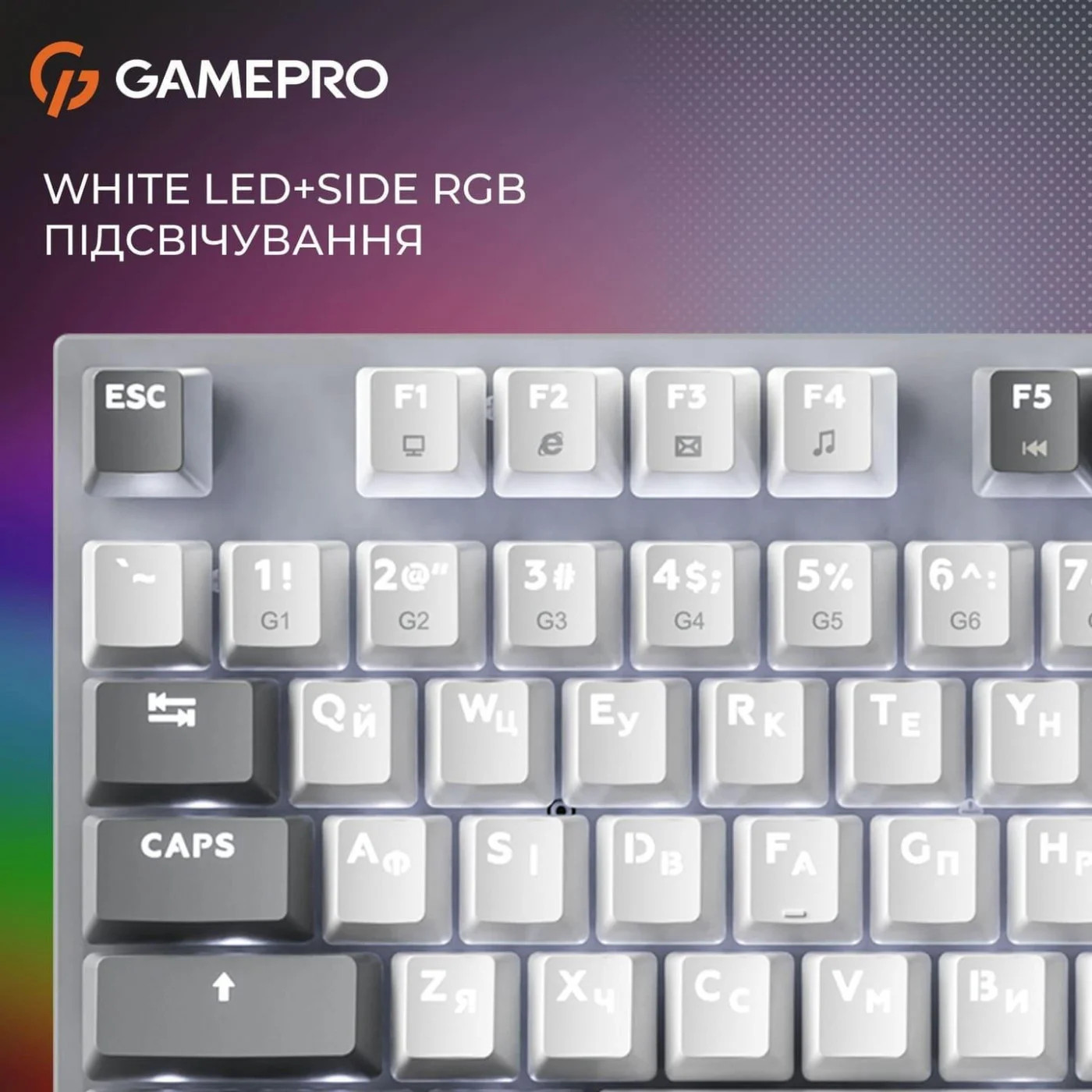Клавіатура GAMEPRO Genesis Metallic MK144G