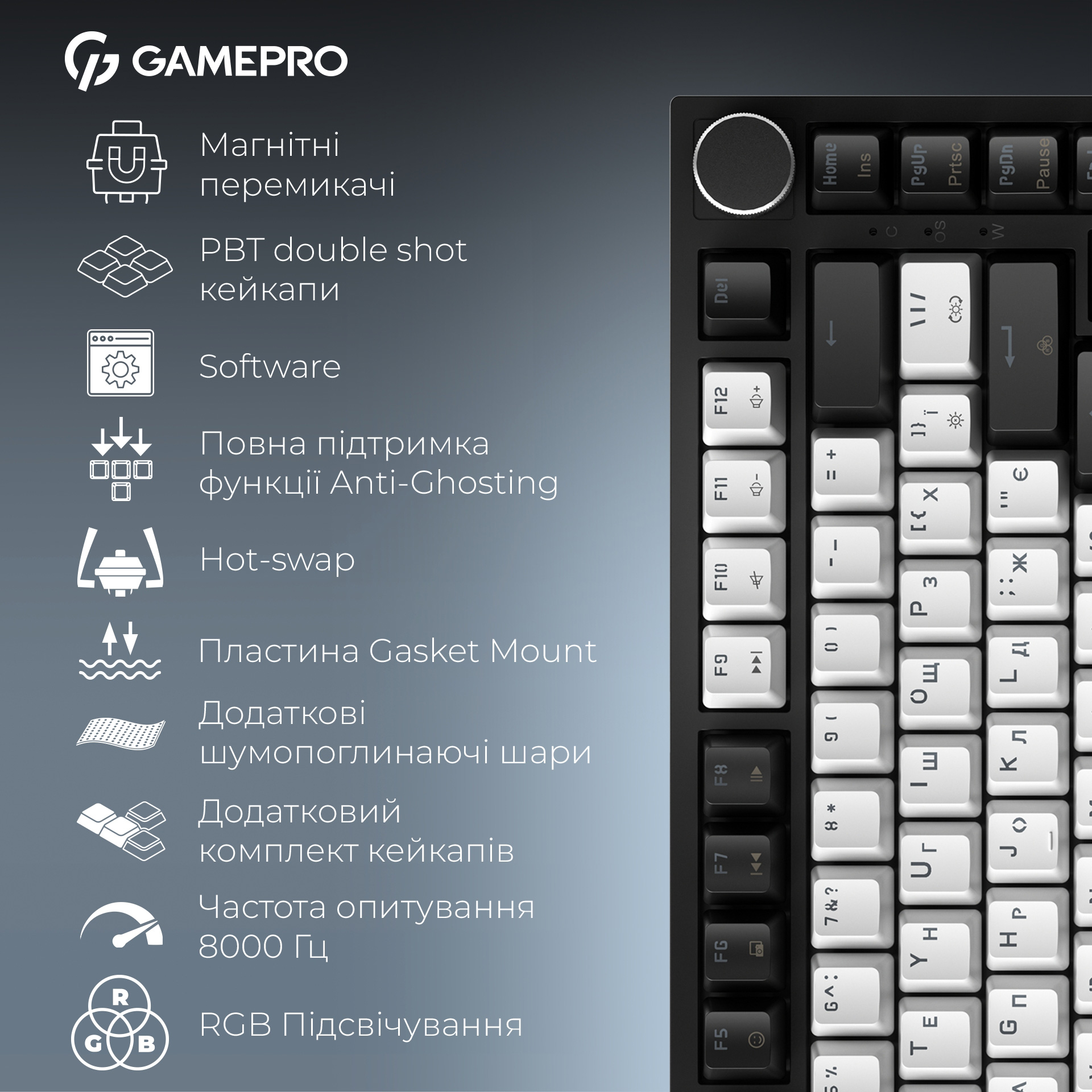 Клавіатура GAMEPRO Asgard Valhalla MK160B Max