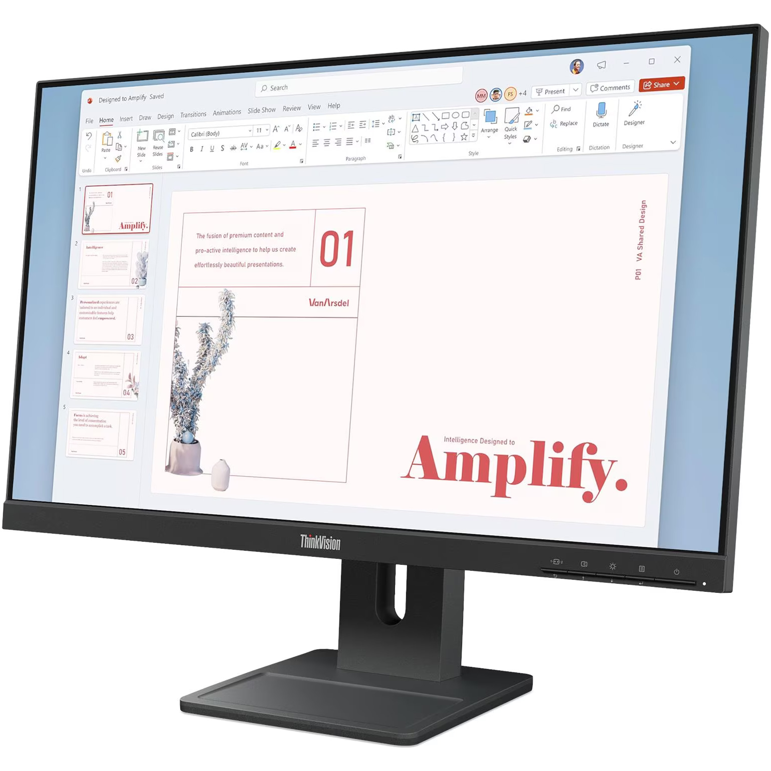 Монитор 23.8" LENOVO ThinkVision E24-40 Raven Black (64BAMAT1UA)
