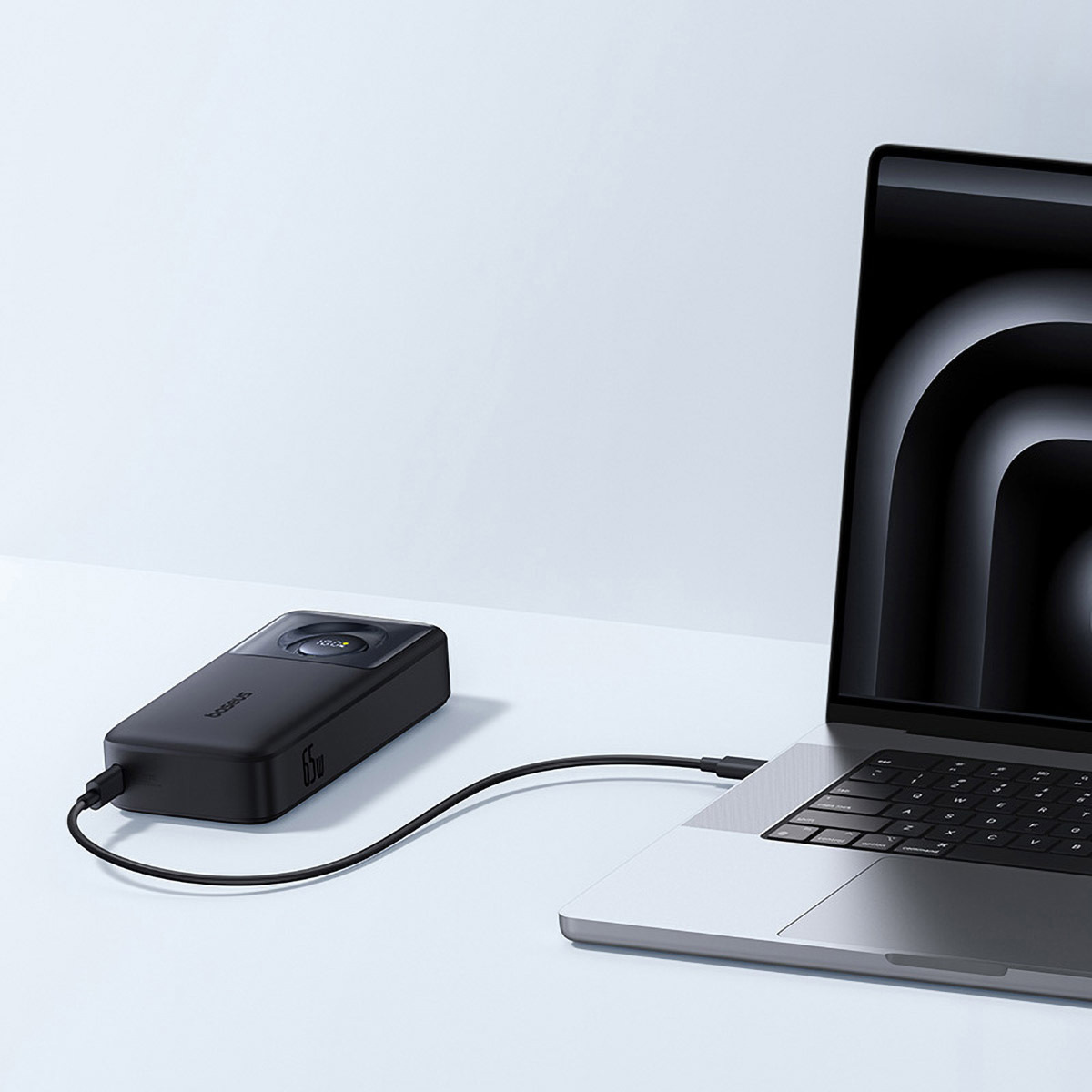 Повербанк BASEUS Free2Pull Power Bank with Retractable USB-C Cable 65W 20000mAh Cosmic Black (P10073700123-00)