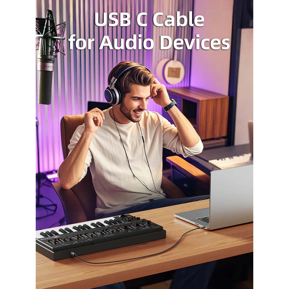 Кабель CABLETIME USB2.0 AM/BM 2м Black (CA16L)