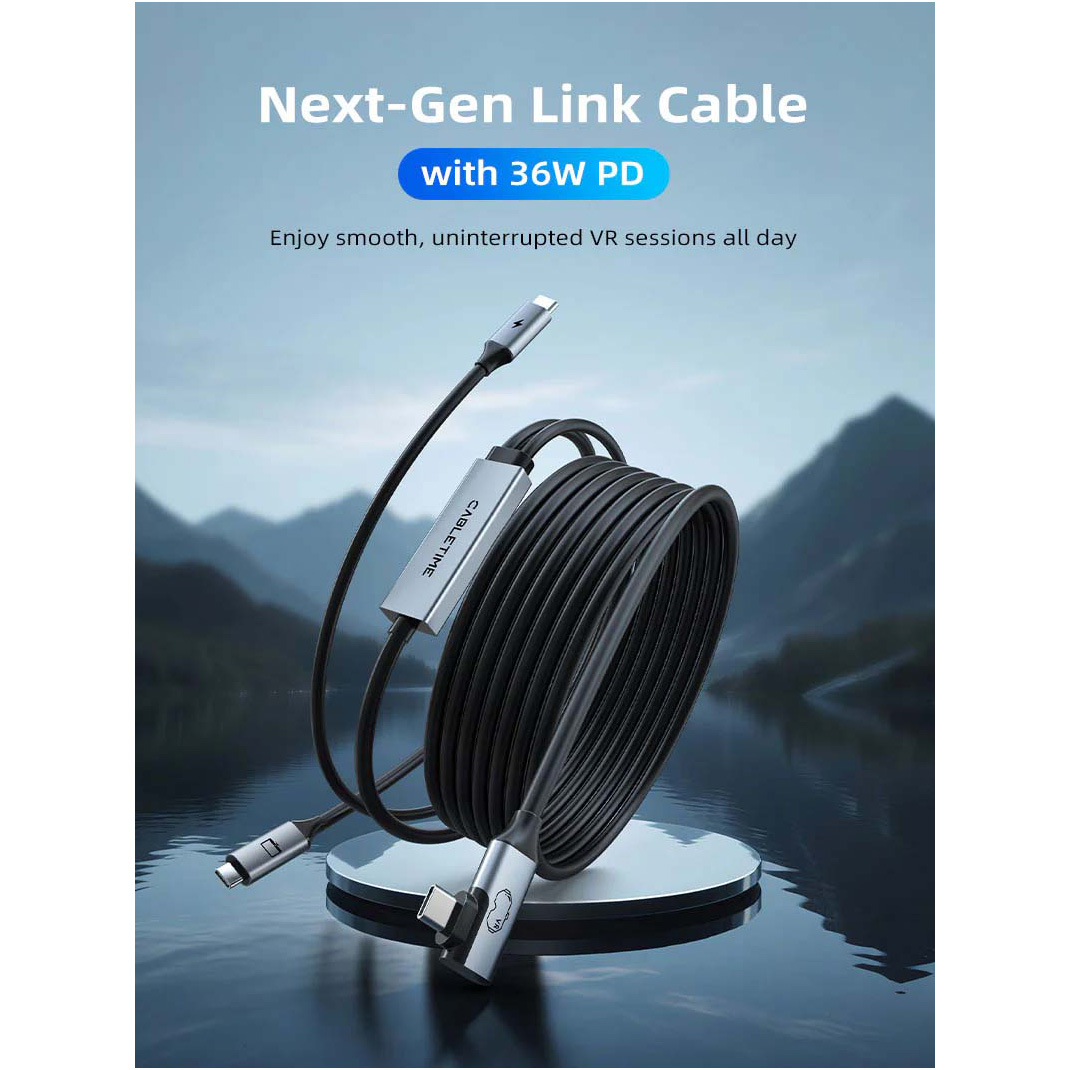 Кабель CABLETIME USB3.0 CM/2CM 36W VR Link 5м (CA44P)