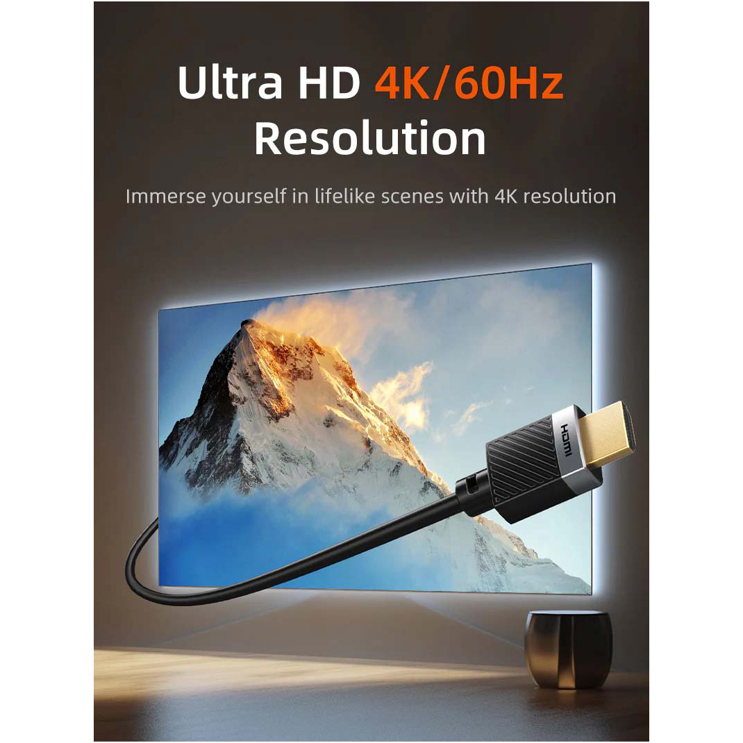 Кабель CABLETIME 4K 60Hz HDMI v2.0 10м Black (CH24Q)