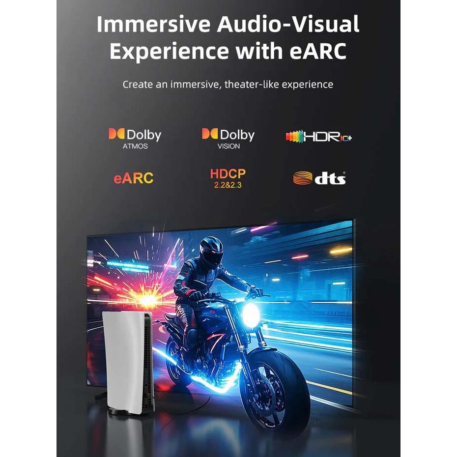 Кабель CABLETIME 8K 60Hz Ultra Slim HDMI v2.1 2м Black (CH14L)
