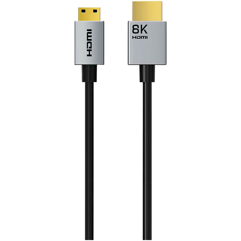 Кабель CABLETIME 8K 60Hz Micro-HDMI - HDMI 0.5м Black (CH16E)