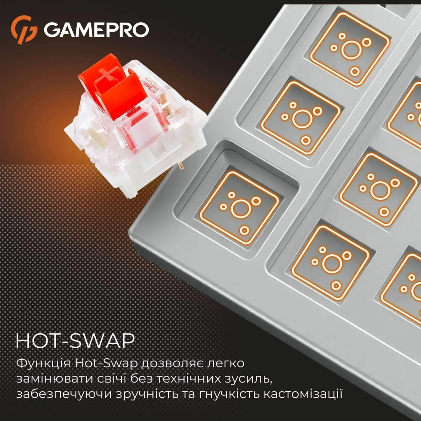 Клавіатура GAMEPRO Genesis Joker MK124G
