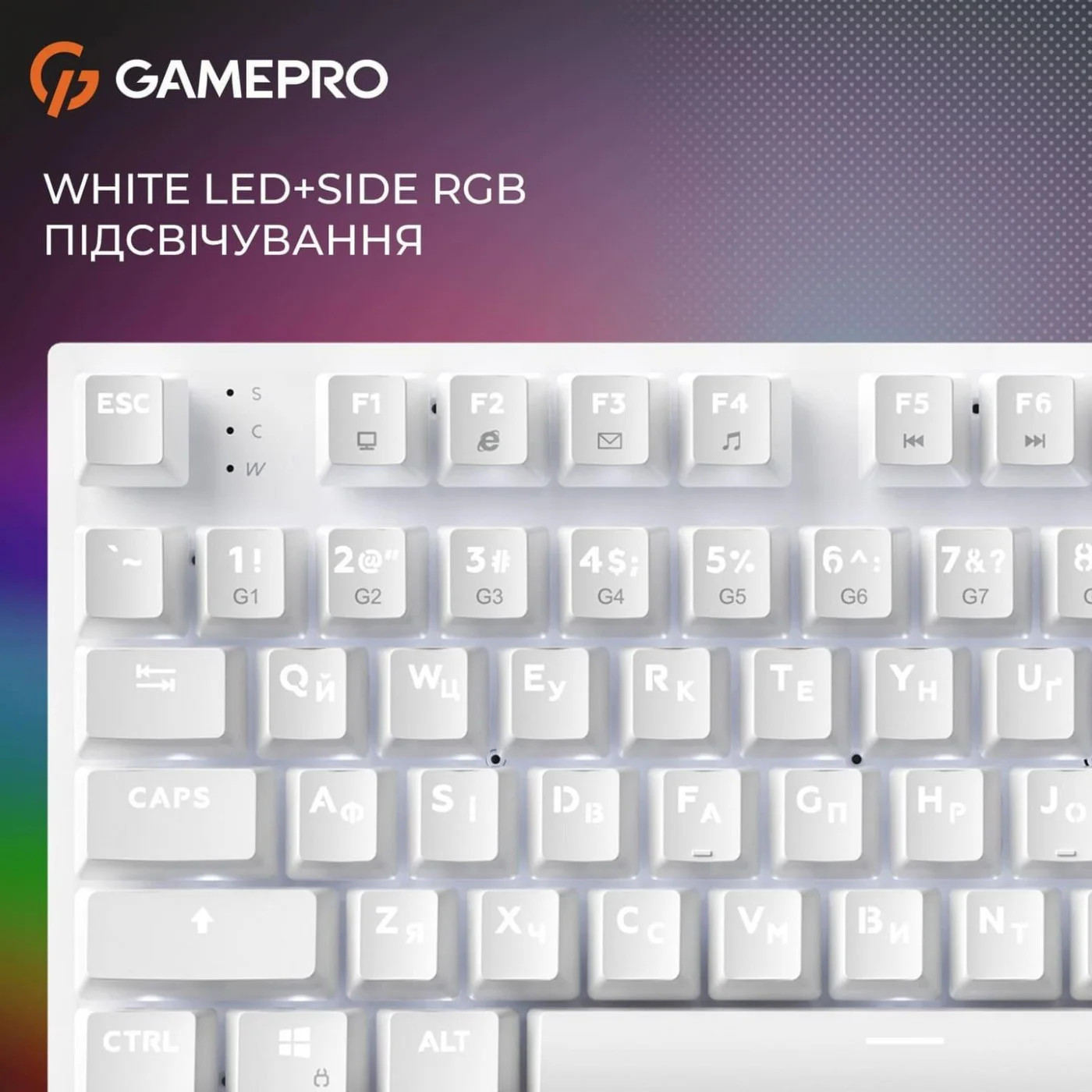 Клавіатура GAMEPRO Genesis Joker MK124W