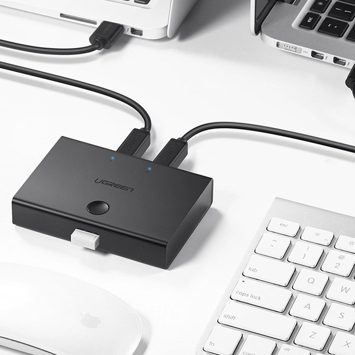 KM-переключатель UGREEN 1xUSB-A to 2xUSB-B for 2 PCs (30345)