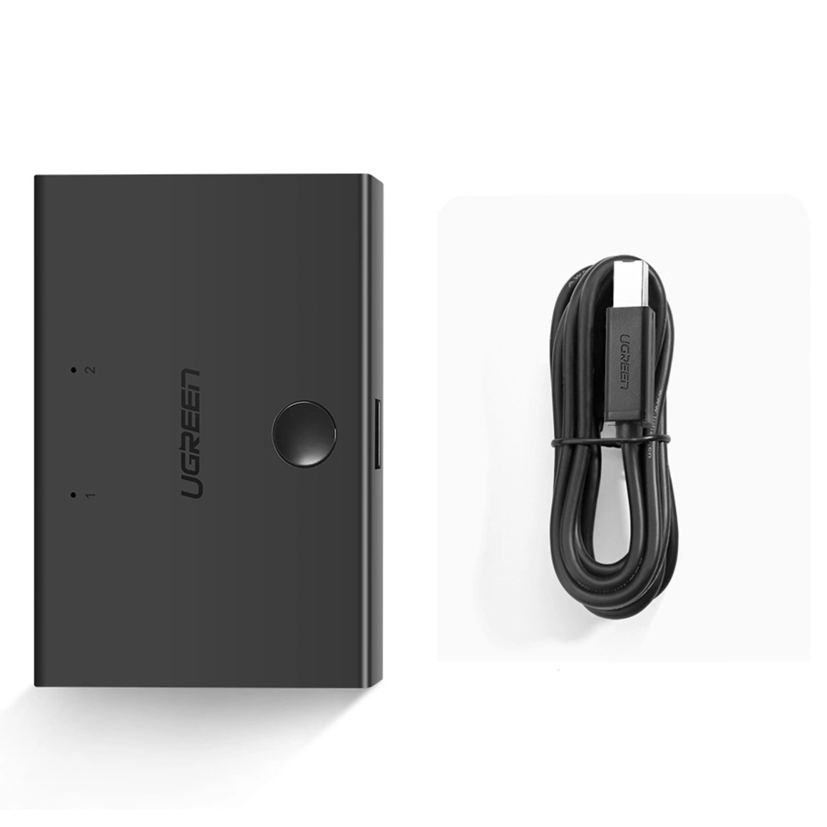 KM-переключатель UGREEN 1xUSB-A to 2xUSB-B for 2 PCs (30345)
