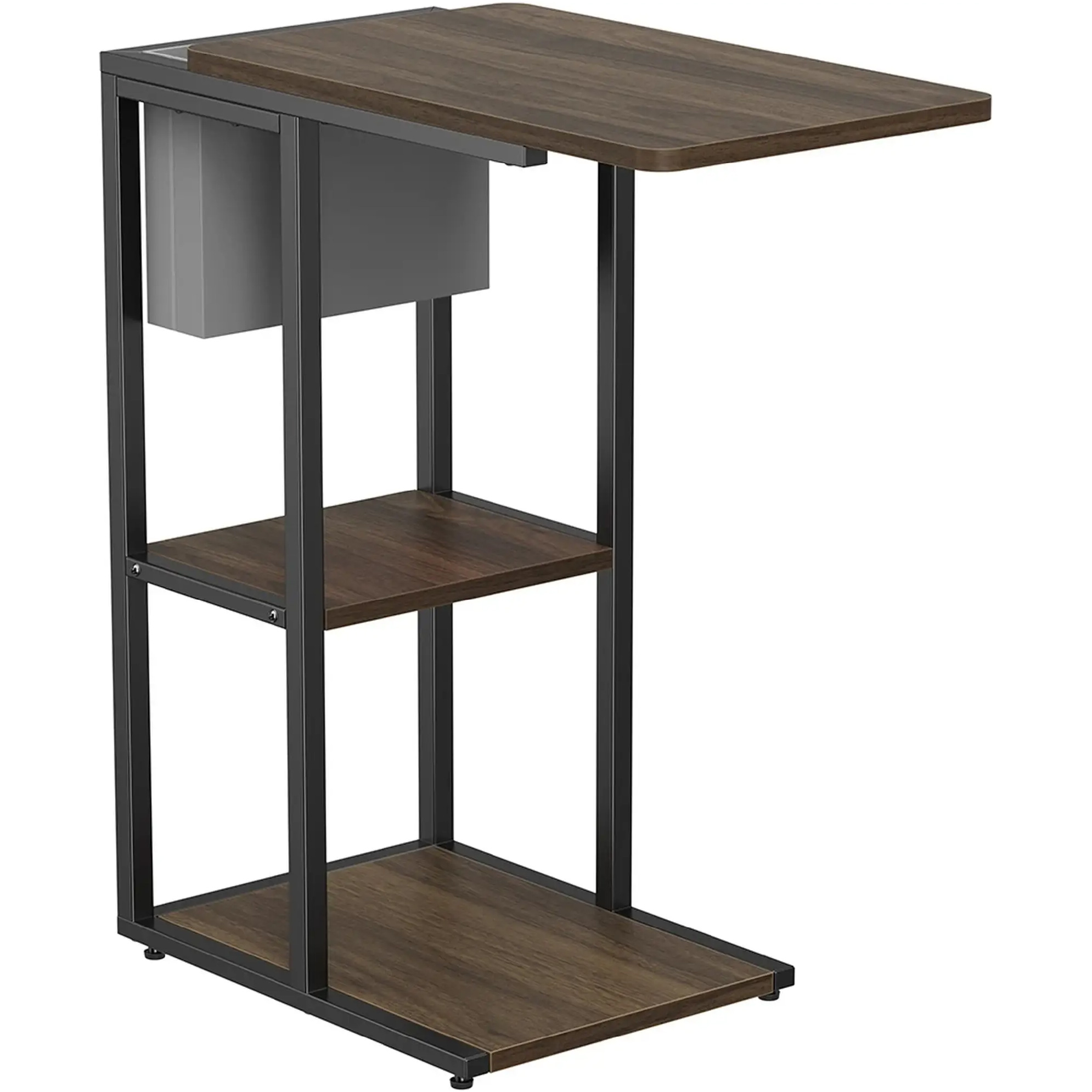 Приставной стол OFFICEPRO SD175DW Dark Wood/Black