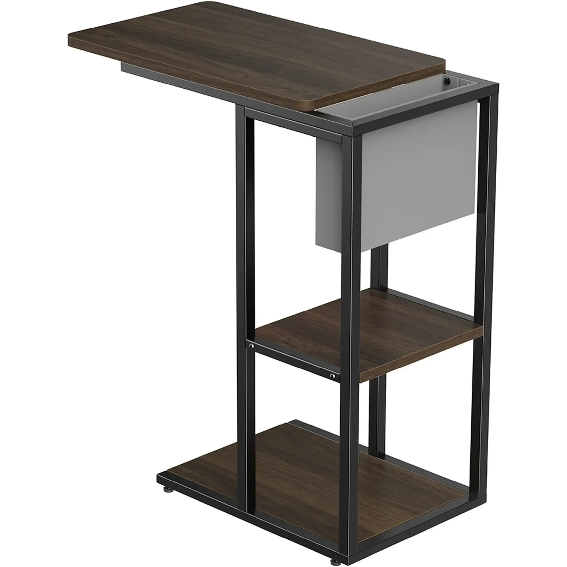 Приставной стол OFFICEPRO SD175DW Dark Wood/Black
