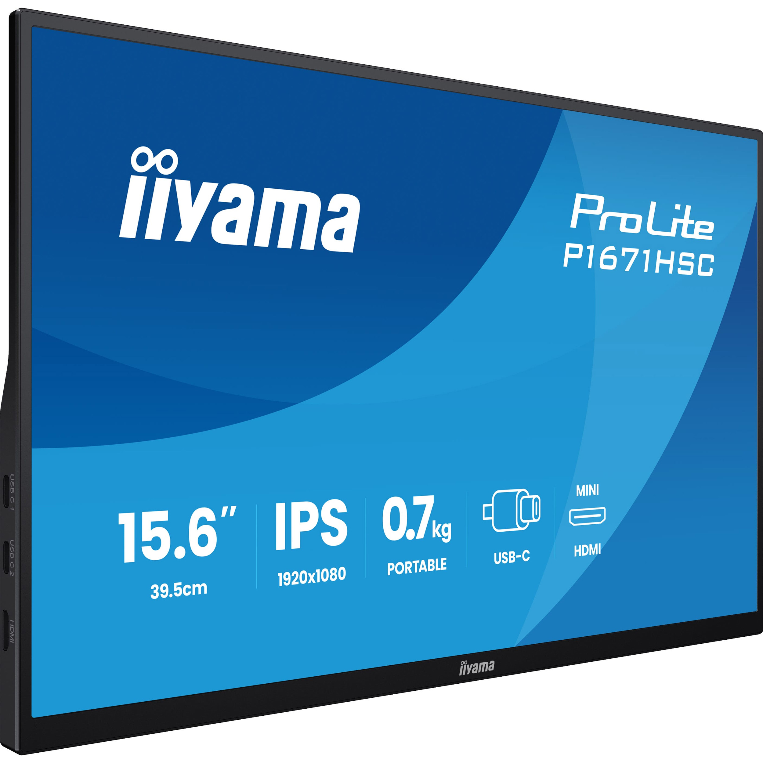 Портативный монитор 15.6" IIYAMA ProLite P1670HSC-B1