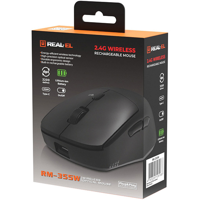 Миша REAL-EL RM-355 Wireless (EL123200054)