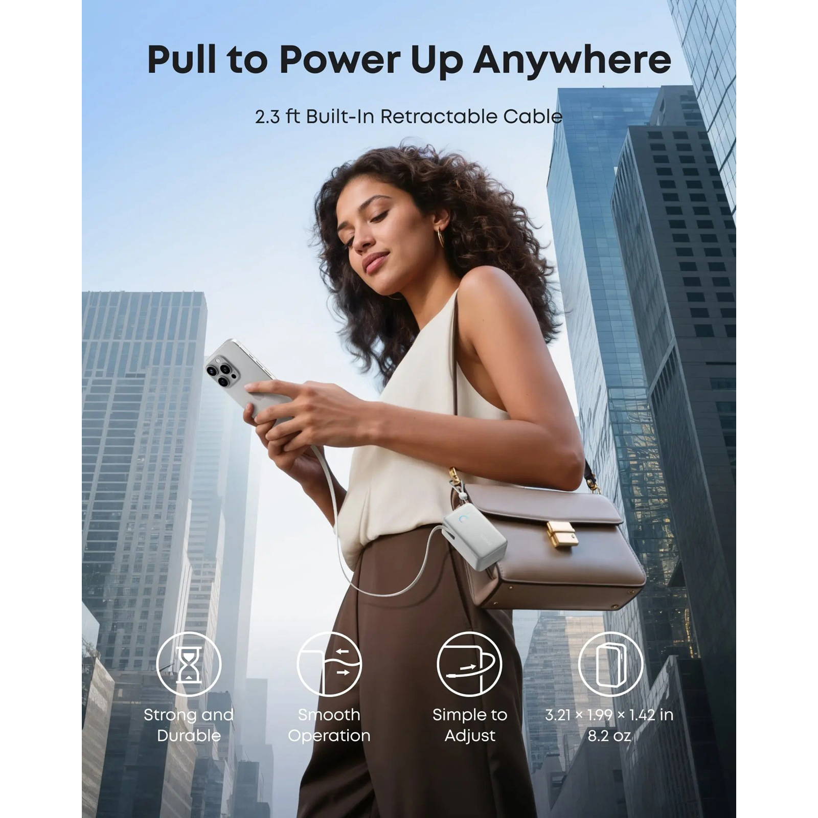 Повербанк ANKER Nano 45W 10000mAh White (A1638H21)