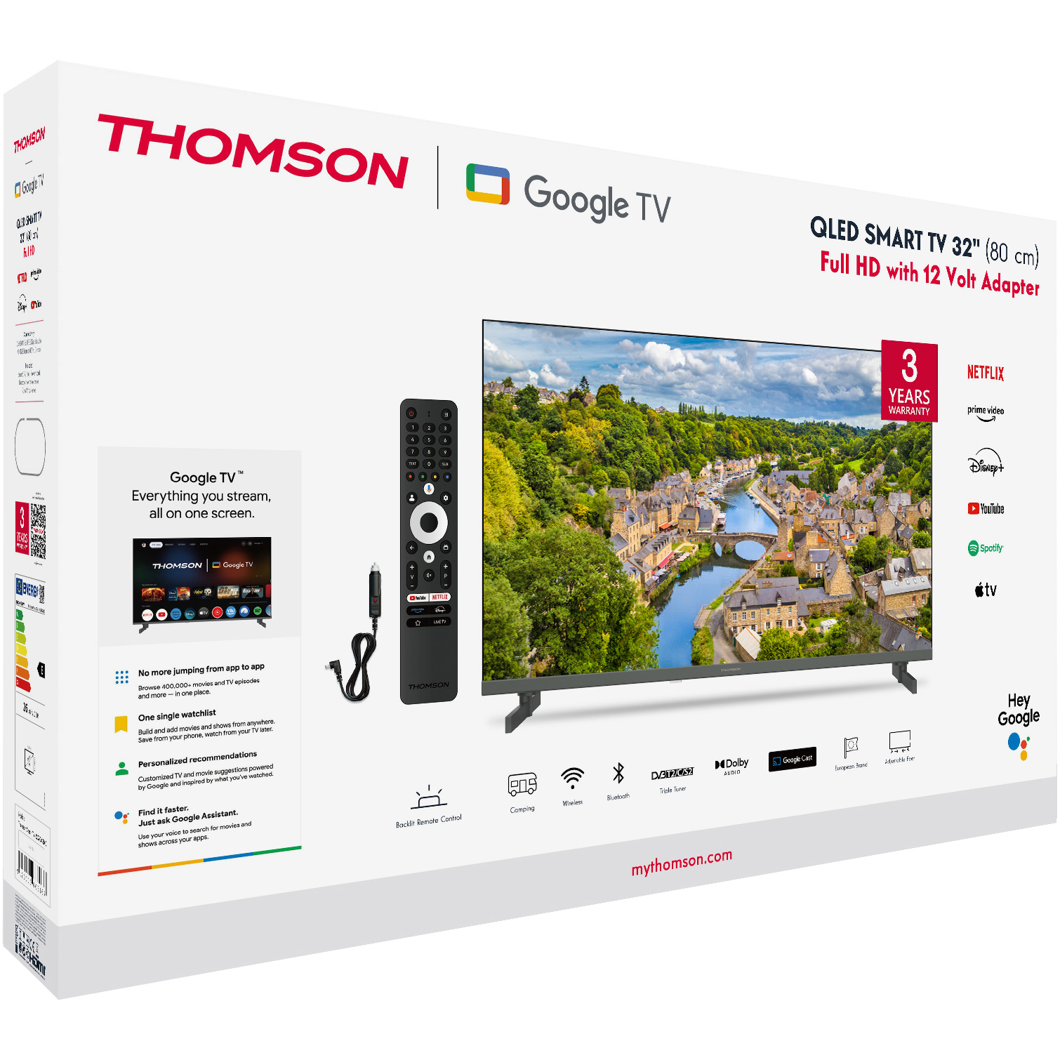 Телевизор THOMSON 32" QLED 32FQG3S15C