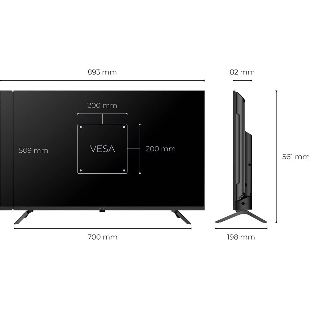 Телевізор KIVI 40" QLED 40F820KB