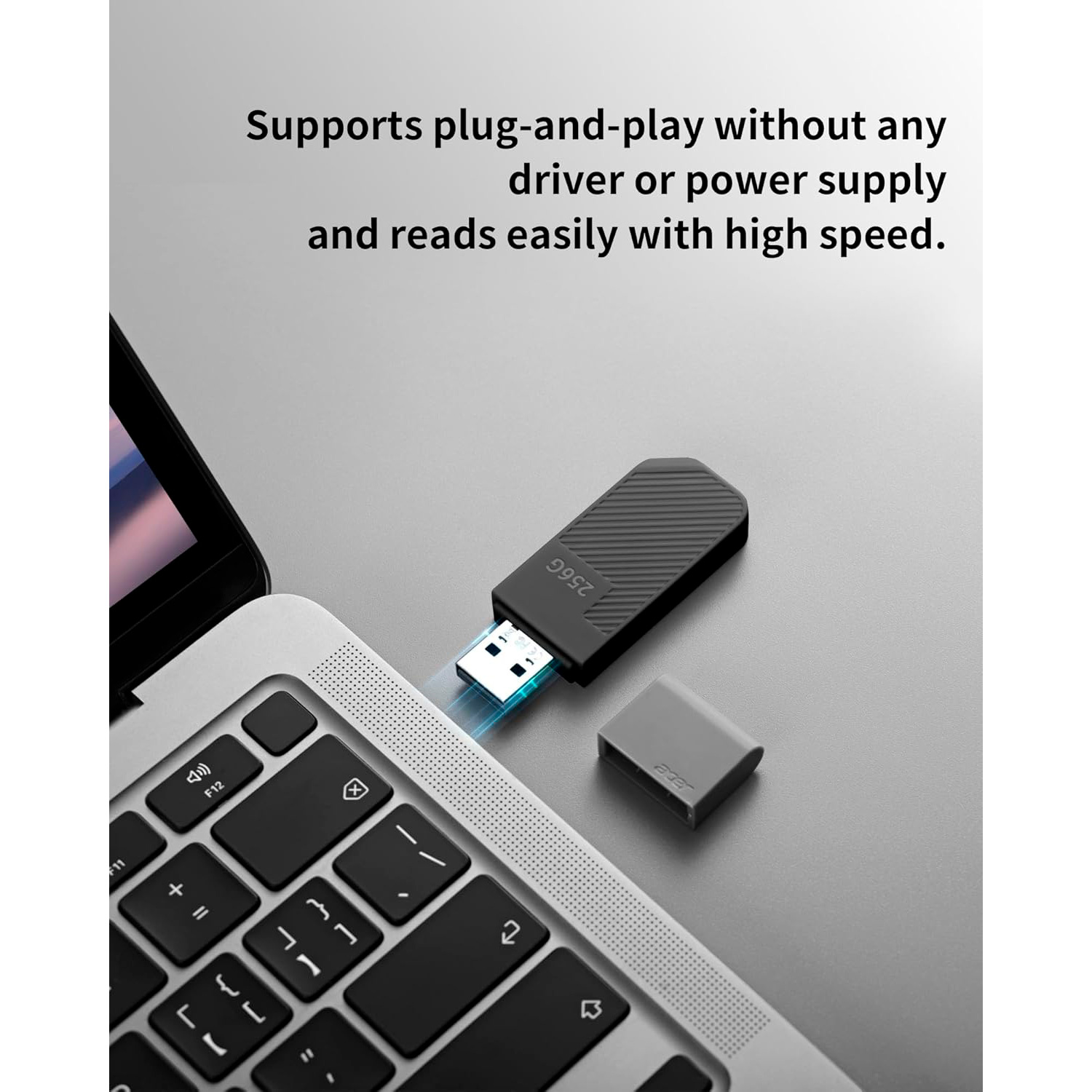 Флешка 256GB ACER UP300 USB 3.2 Black (BL.9BWWA.528)
