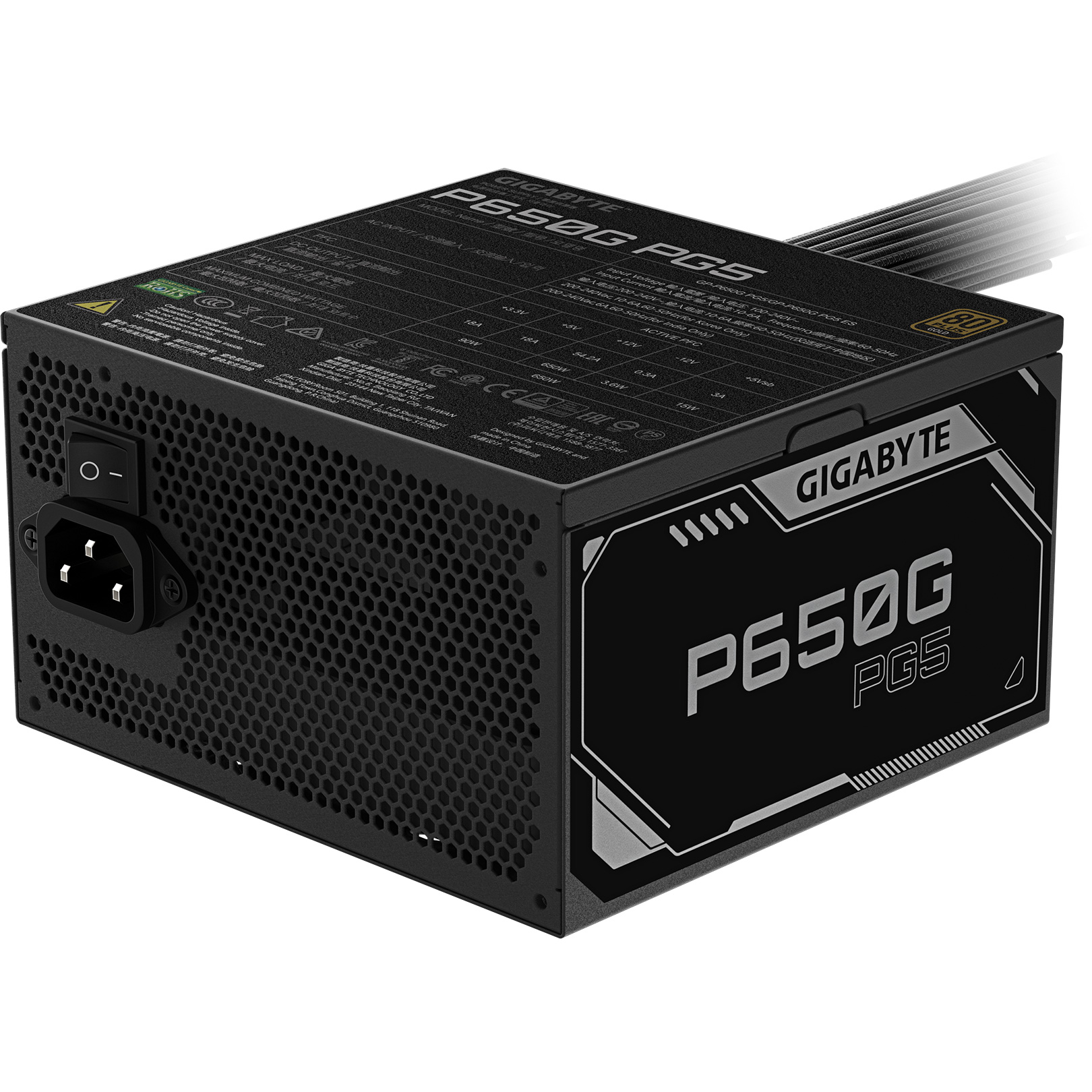 Блок живлення 650W GIGABYTE P650G PG5 (GP-P650G PG5)