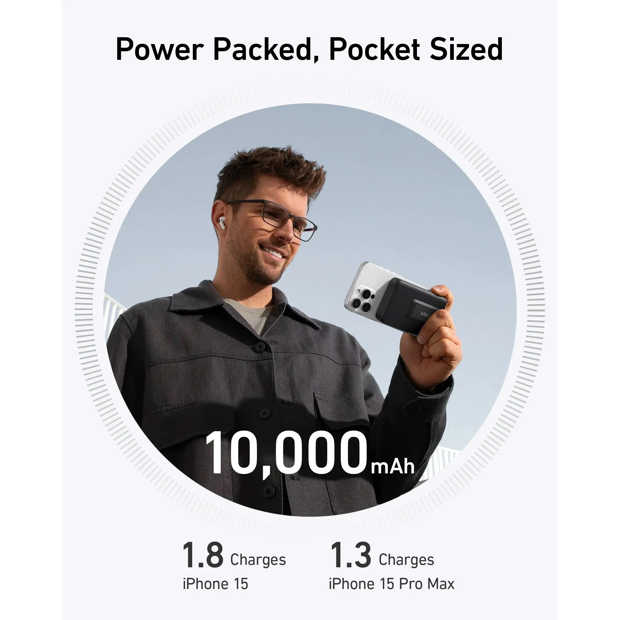 Повербанк MagSafe ANKER MagGo 27W 10000mAh Black (A1654G11)