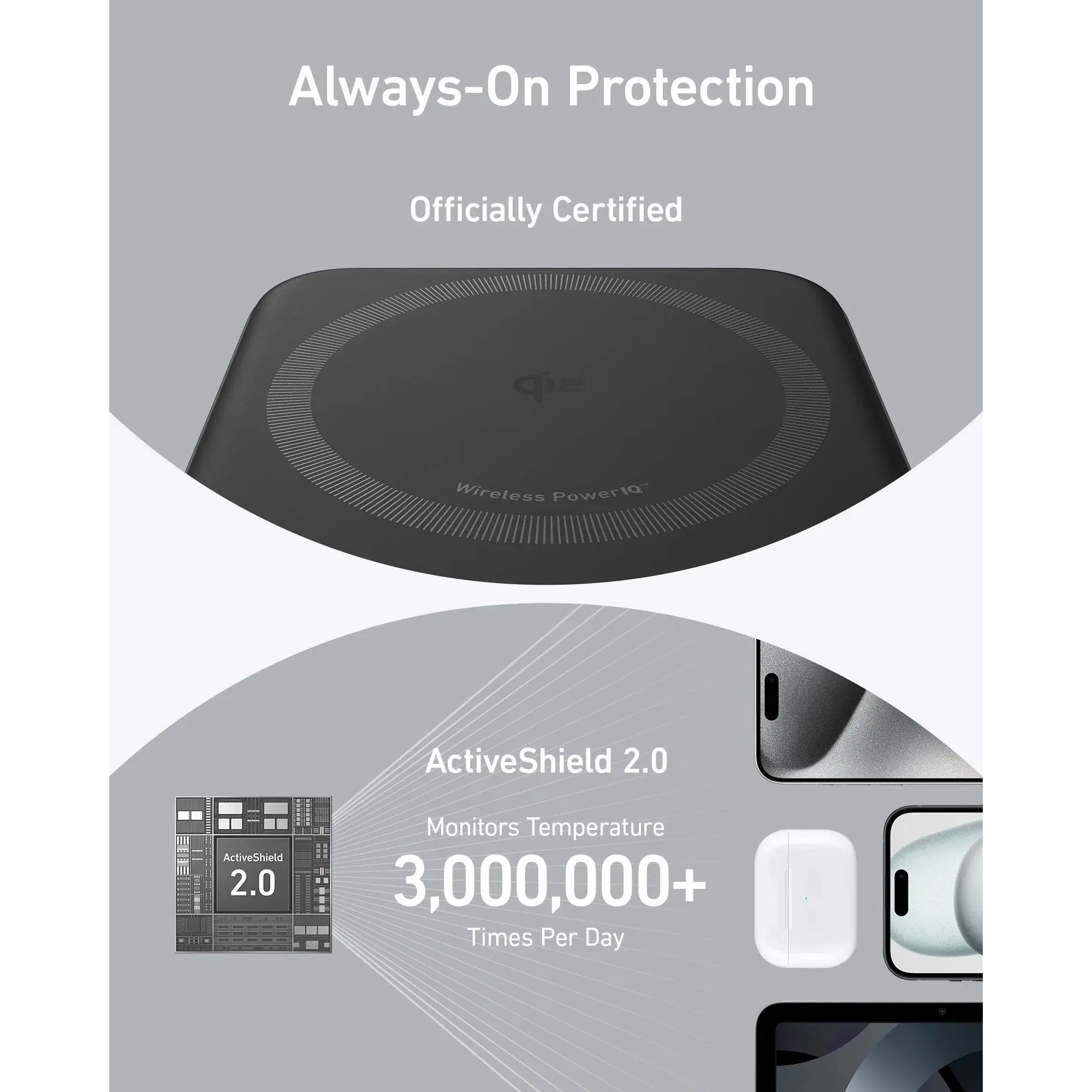 Повербанк MagSafe ANKER MagGo 27W 10000mAh Black (A1654G11)