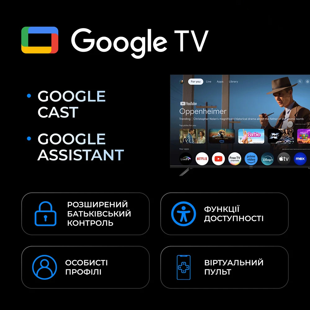 Телевізор KIVI 40" 40F800KB