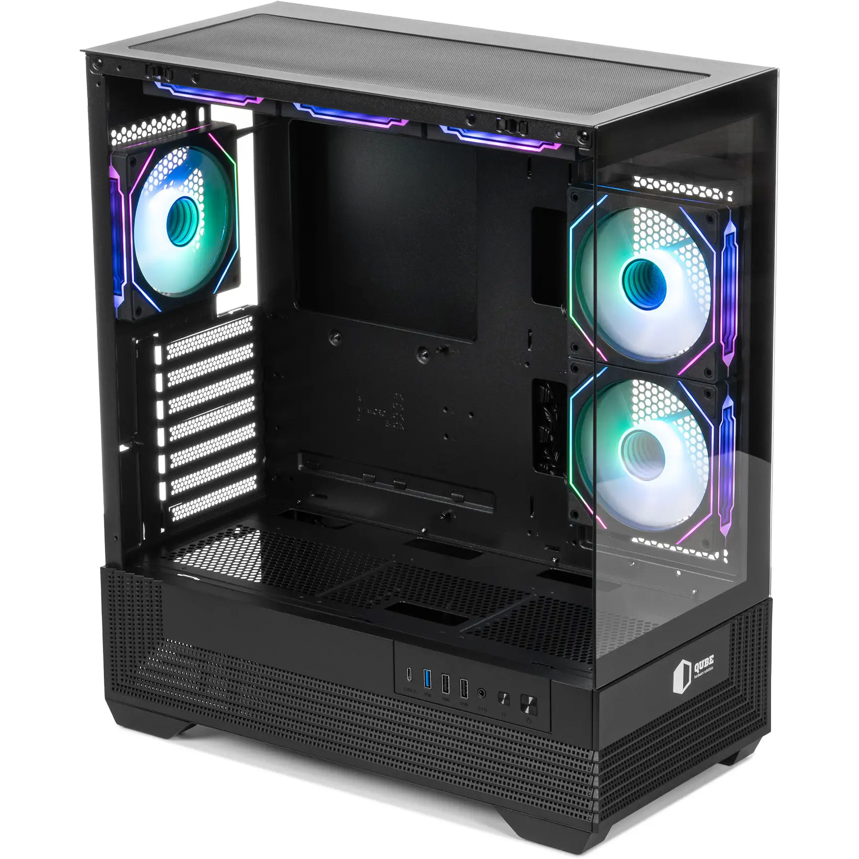 Корпус QUBE Fort ARGB Black (FORT_GBNU3)