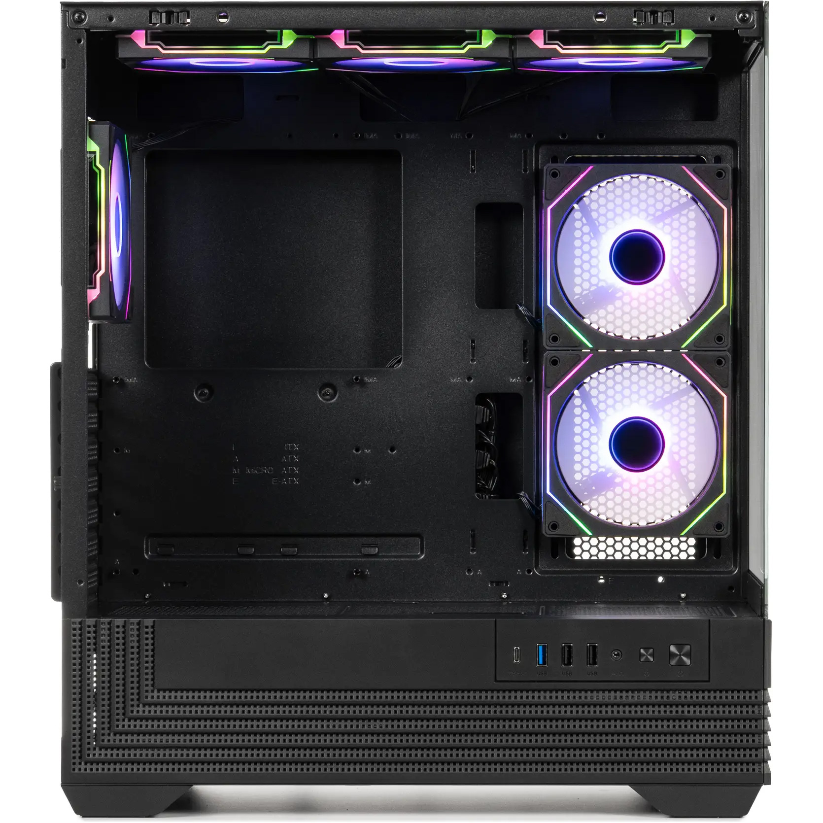 Корпус QUBE Fort ARGB Black (FORT_GBNU3)