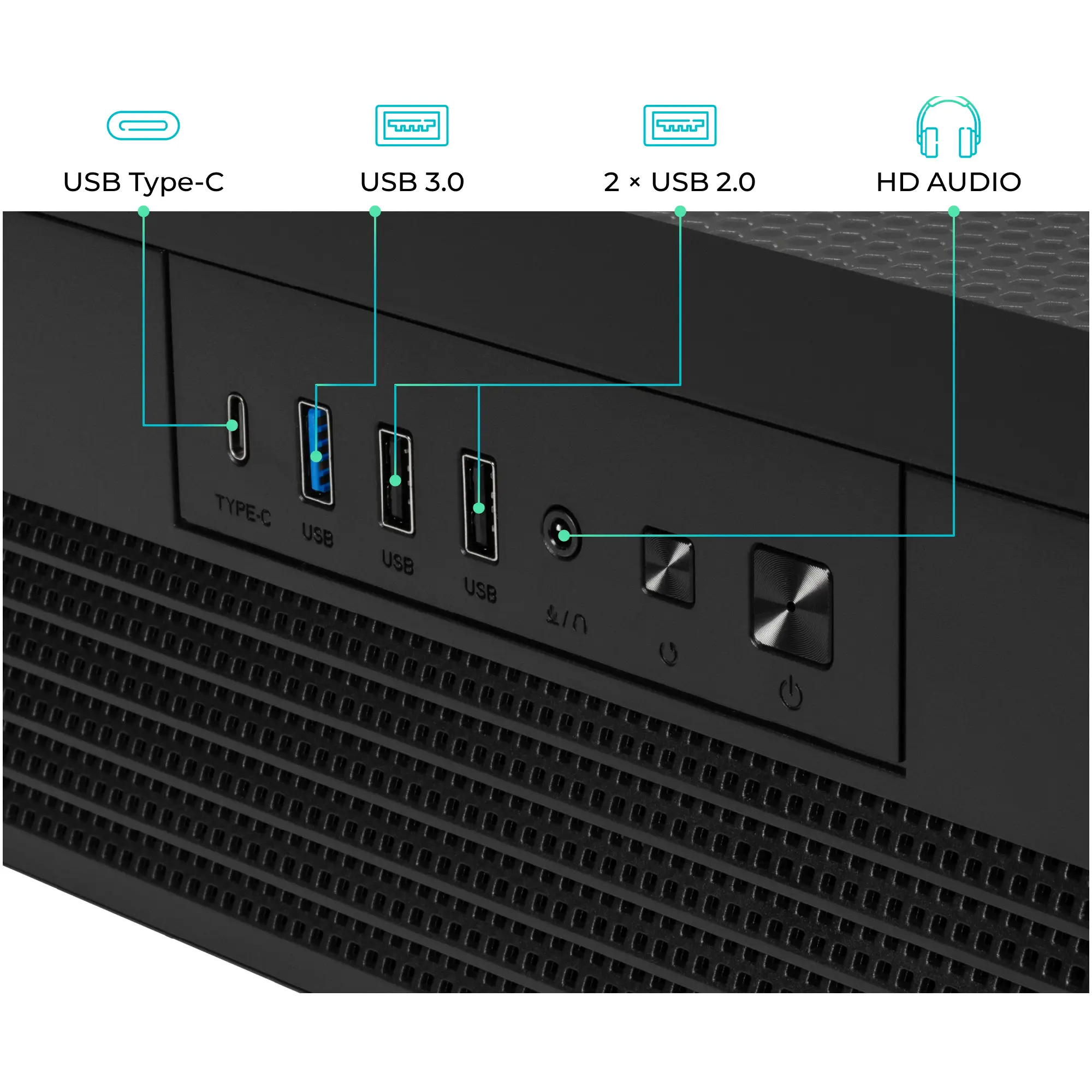Корпус QUBE Fort ARGB Black (FORT_GBNU3)