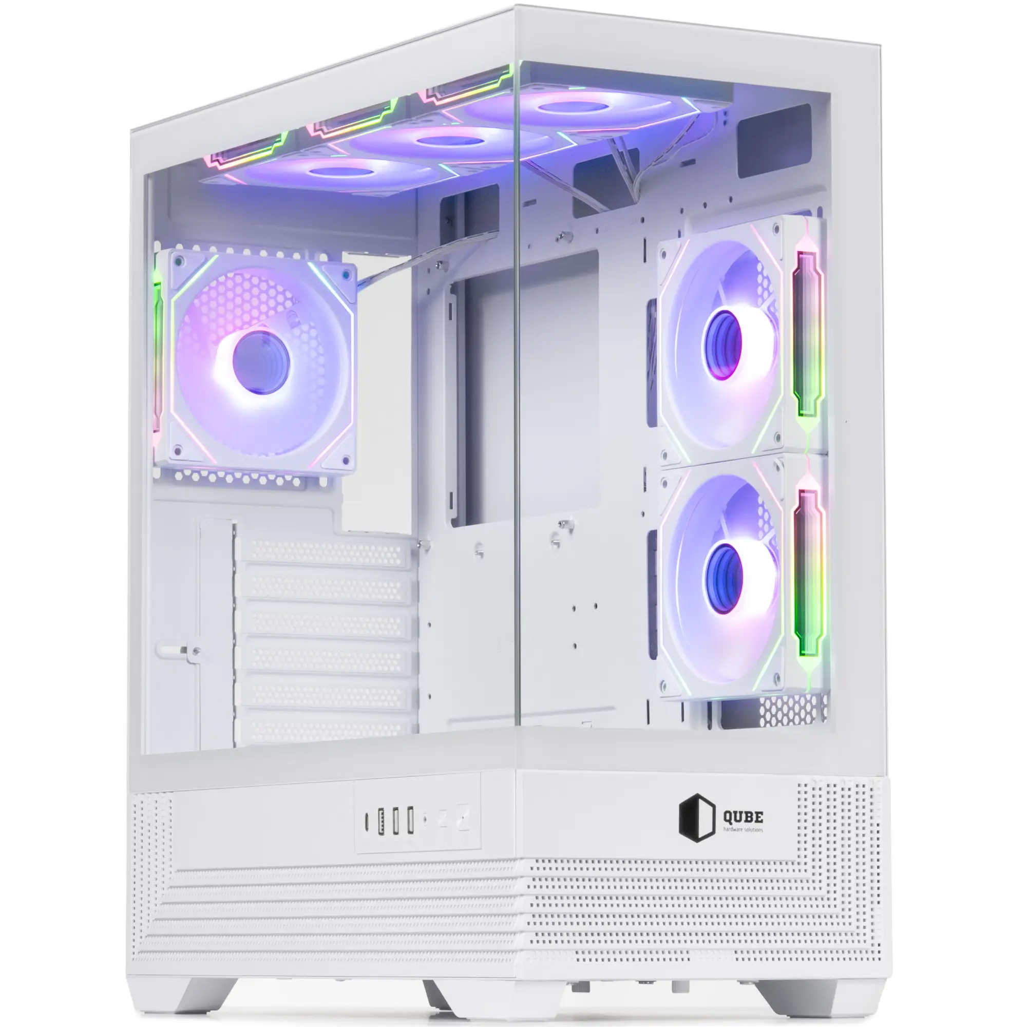 Корпус QUBE Fort ARGB White (FORT_GWNU3)