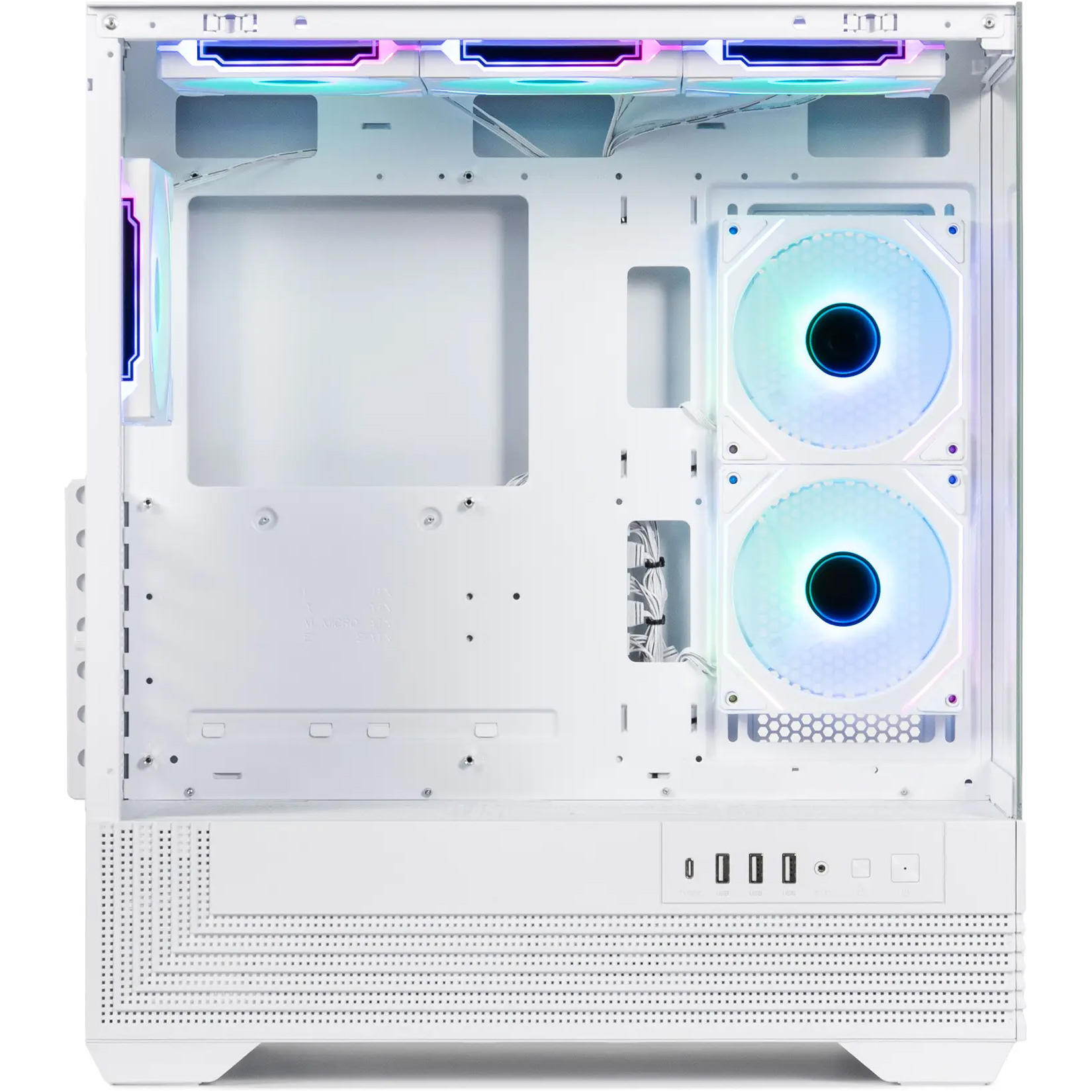 Корпус QUBE Fort ARGB White (FORT_GWNU3)