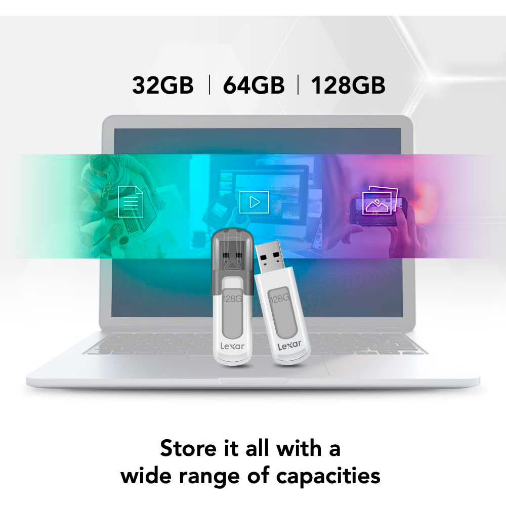 Флешка 64GB LEXAR JumpDrive V100 USB 3.2 (LJDV100-64GABGY)