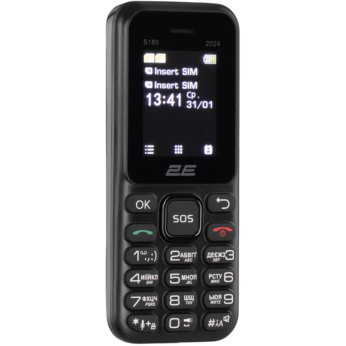 Мобильный телефон 2E S180 2024 Black