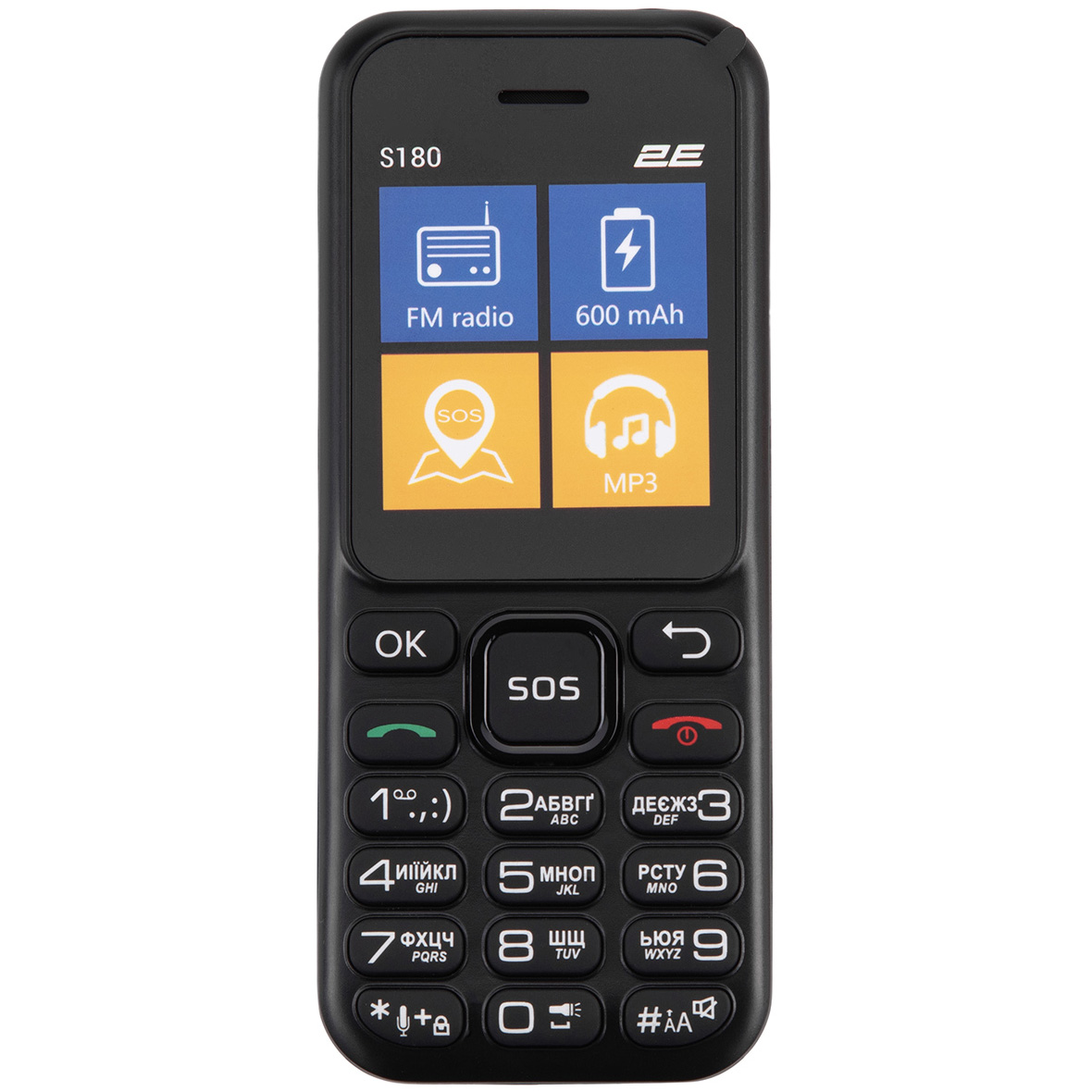 Мобильный телефон 2E S180 2024 Black