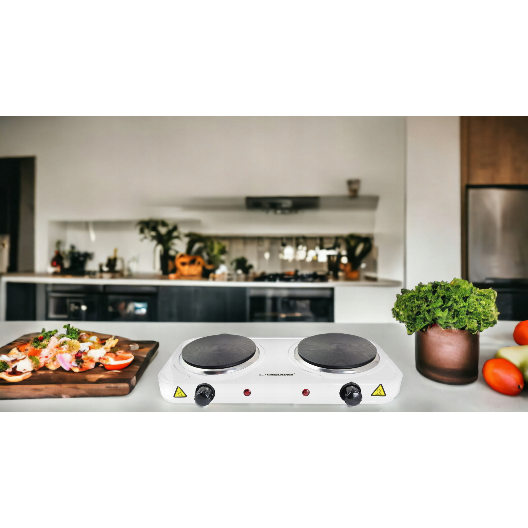 Настільна електроплита ESPERANZA Cotopaxi White (EKH010W)