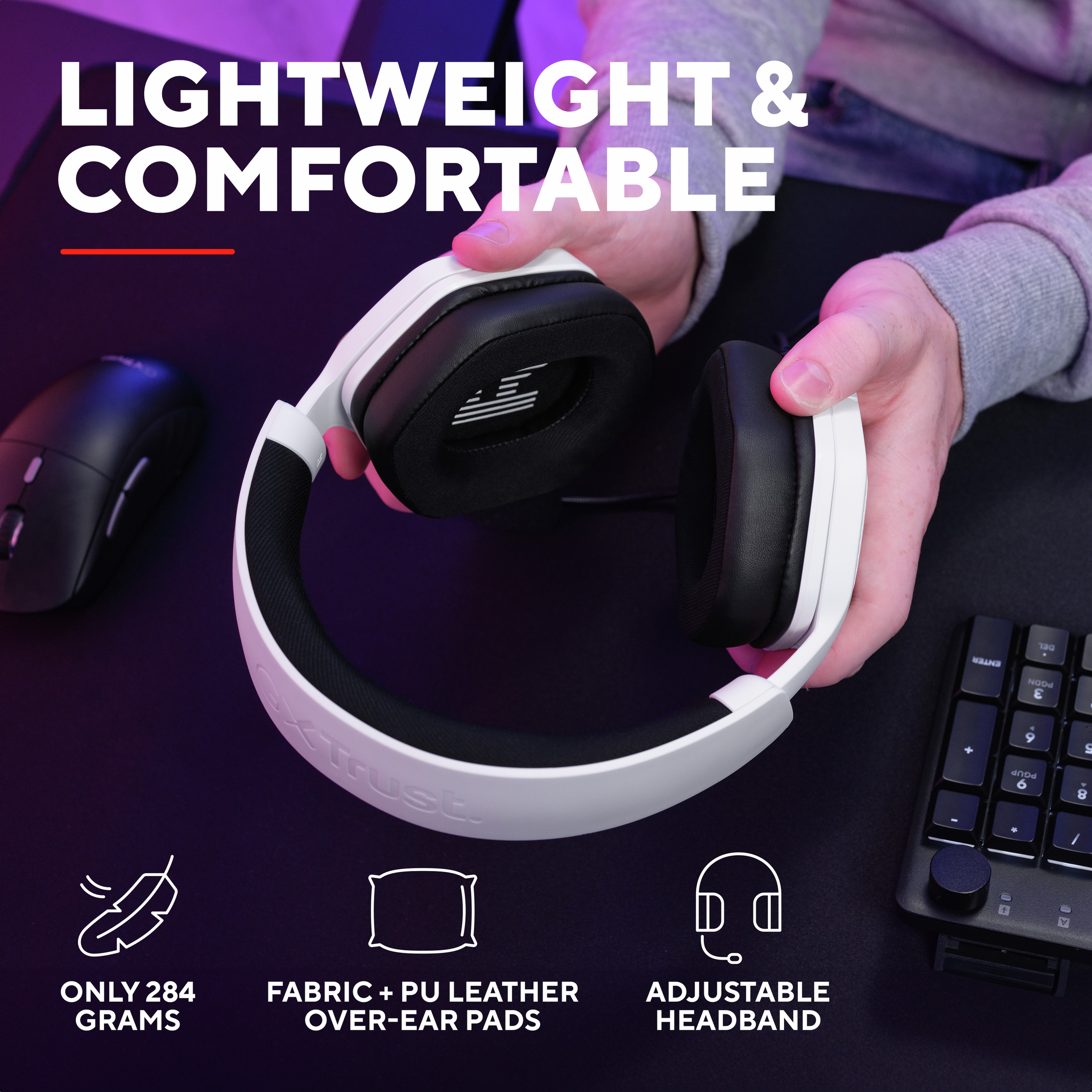 Навушники геймерскі TRUST Gaming GXT 492W Carus (25448)