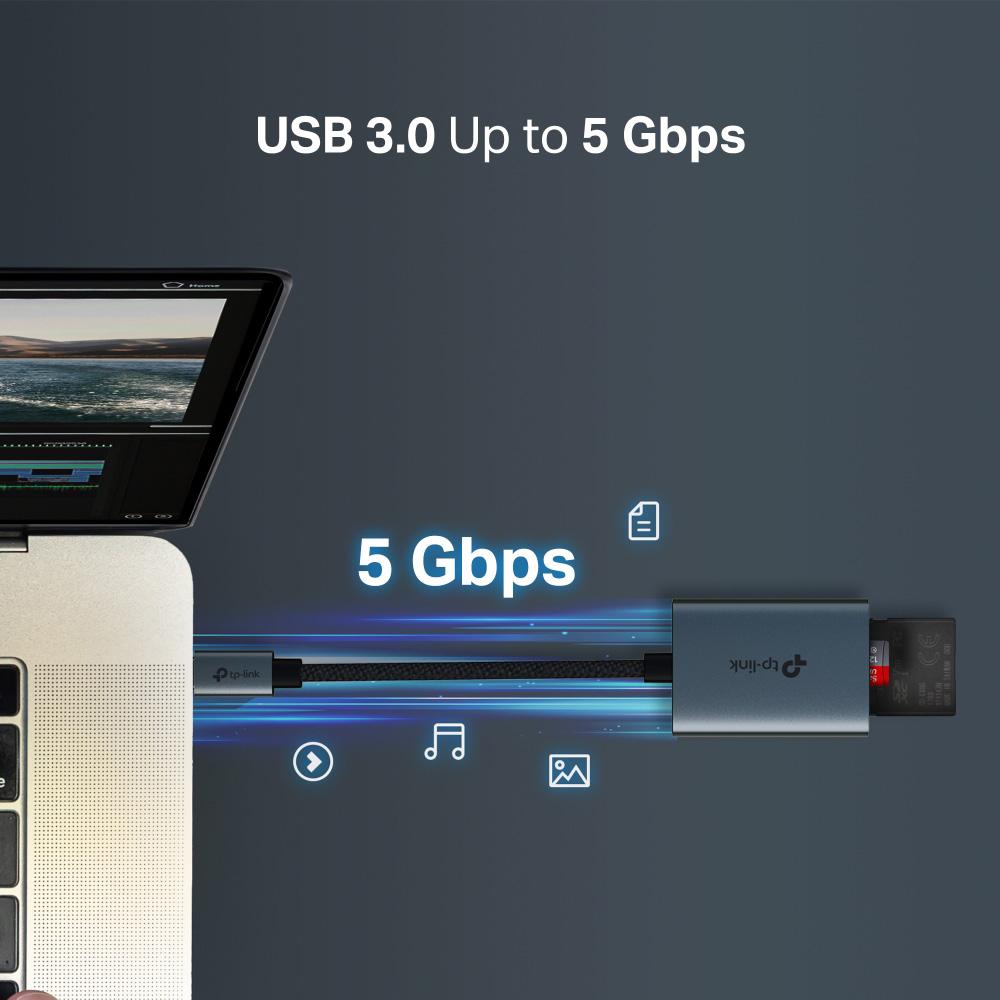 Кардрідер TP-LINK UA430C USB3.0 Type-C to SD/microSD