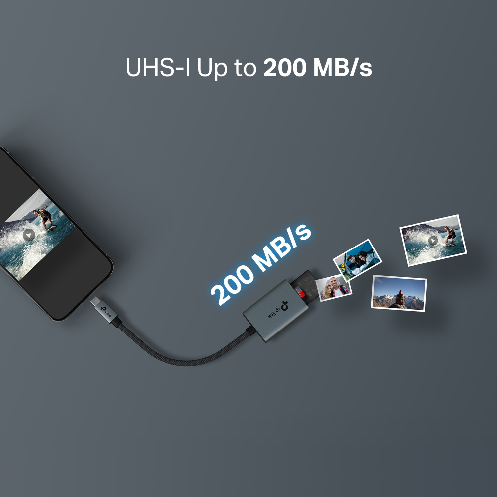 Кардрідер TP-LINK UA430C USB3.0 Type-C to SD/microSD