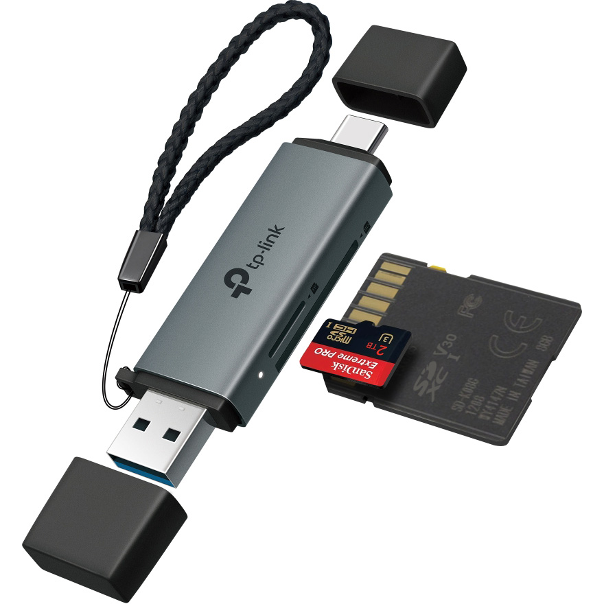 Кардридер TP-LINK UA430D USB3.0 Type-C/A to SD/microSD