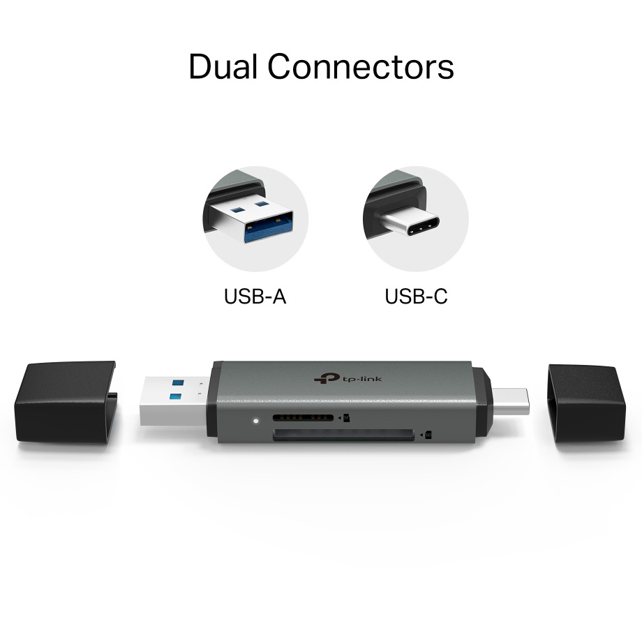 Кардридер TP-LINK UA430D USB3.0 Type-C/A to SD/microSD