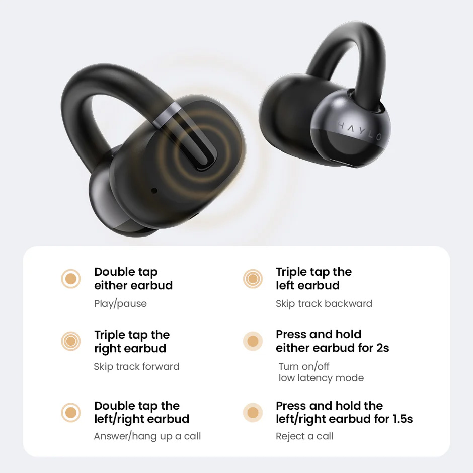 Навушники HAYLOU AirFree Black