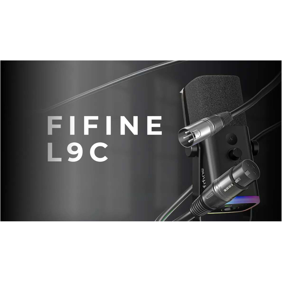 Кабель мікрофонний FIFINE XLR Male to Female XLR 1.8м Black