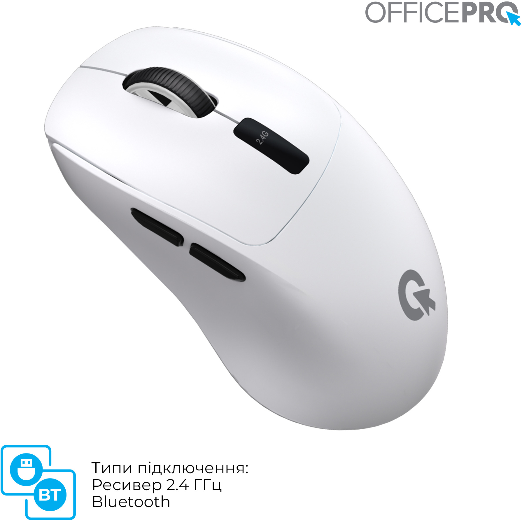 Мышь OFFICEPRO M398 White