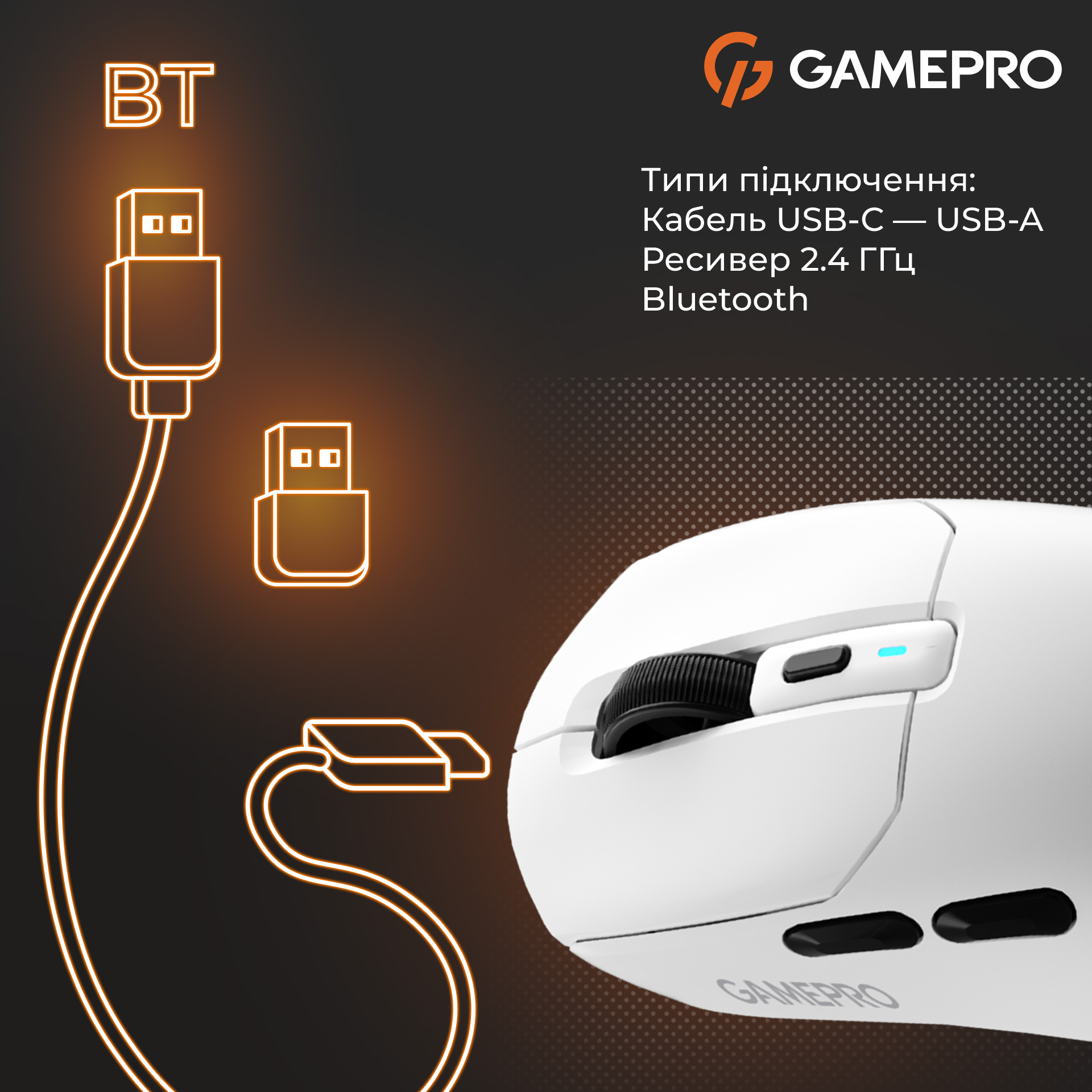 Миша ігрова GAMEPRO Genesis Airmaster GM167 White
