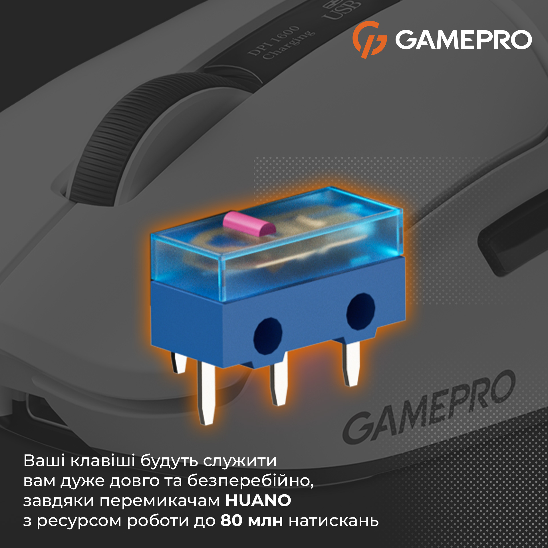 Миша ігрова GAMEPRO Genesis Airmaster GM167 White